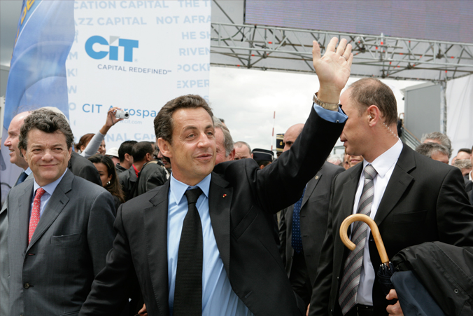 Nicolas Sarkozy au salon du bourget